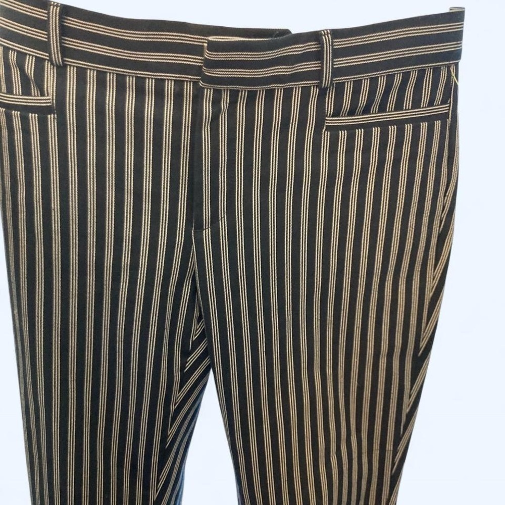 Banana Republic black and white striped trousers #stripes with pockets 6